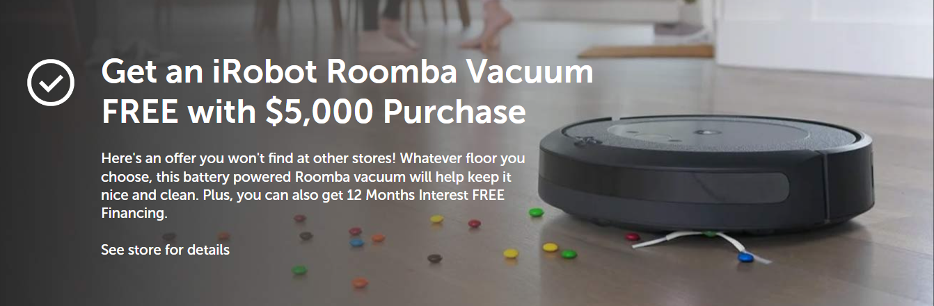 Get an iRopot Roomba Vacuum